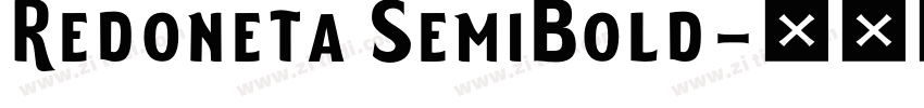 Redoneta SemiBold字体转换